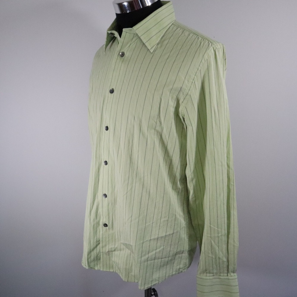 Express Shirt Mens Medium 15-15.5 1MX Modern‎ Fit Button Up Striped Long Sleeve - Picture 6 of 8